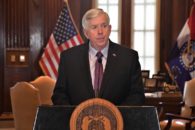Parson presser violent crime, tornadoes